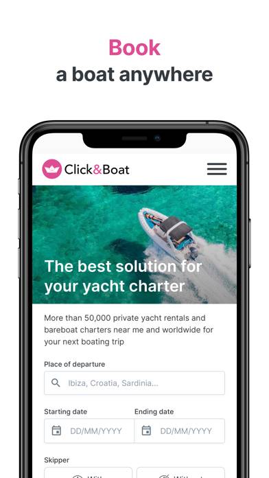Click&Boat – Yacht Charters App screenshot #1