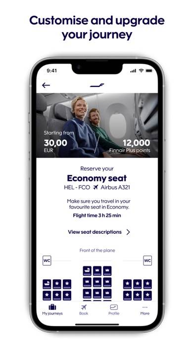Finnair App skärmdump #4