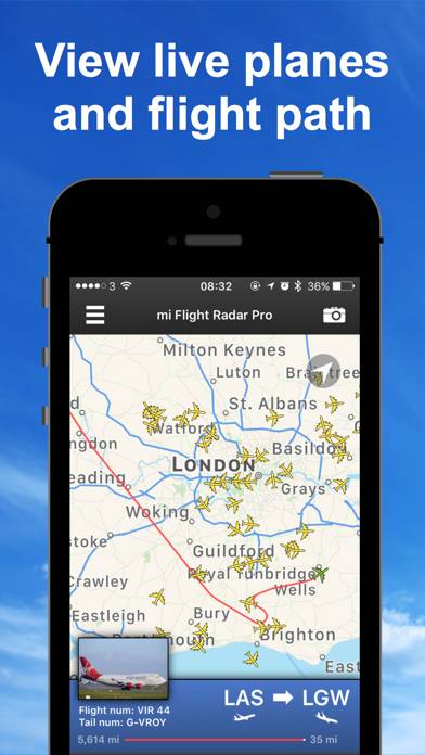 Mi Flight Radar Pro Tracker 24 App skärmdump #1