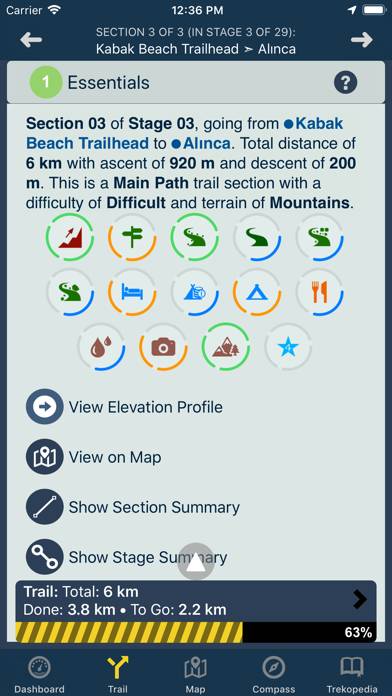 TrekRight: Lycian Way Schermata dell'app #2