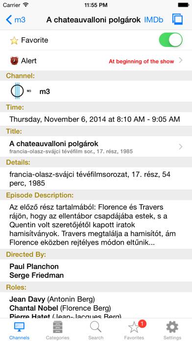 Hungarian TV plus App skärmdump #3