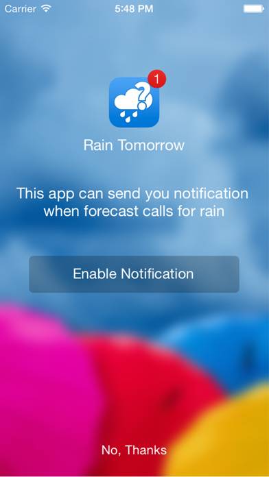 Will it Rain? PRO Notification Captura de pantalla de la aplicación #4