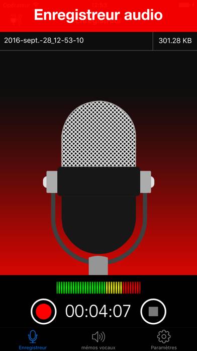 Voice Recorder App skärmdump