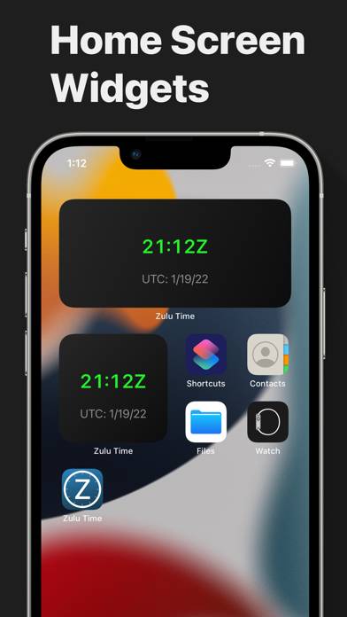 Zulu Time Widget Capture d'écran de l'application #3