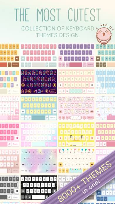 Pastel Keyboard Themes Color Uygulama ekran görüntüsü #5