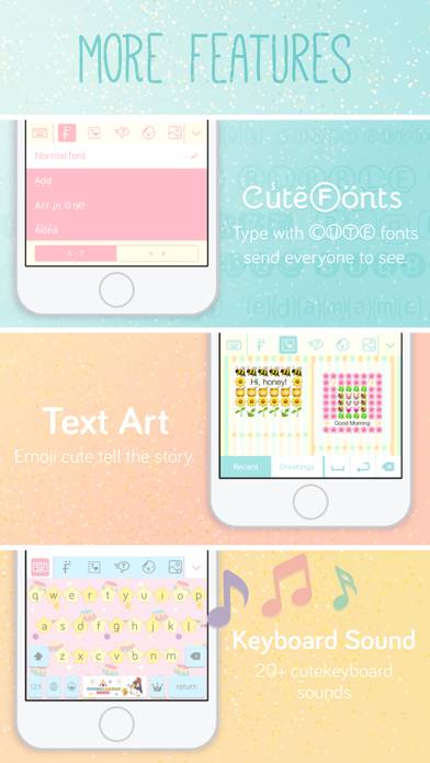 Pastel Keyboard Themes Color Capture d'écran de l'application #6