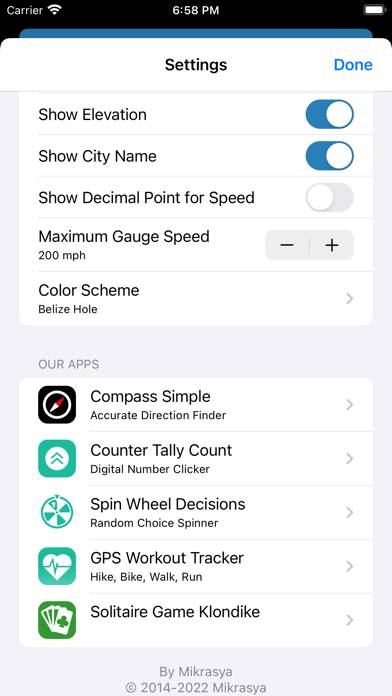 Speedometer Simple App skärmdump #5