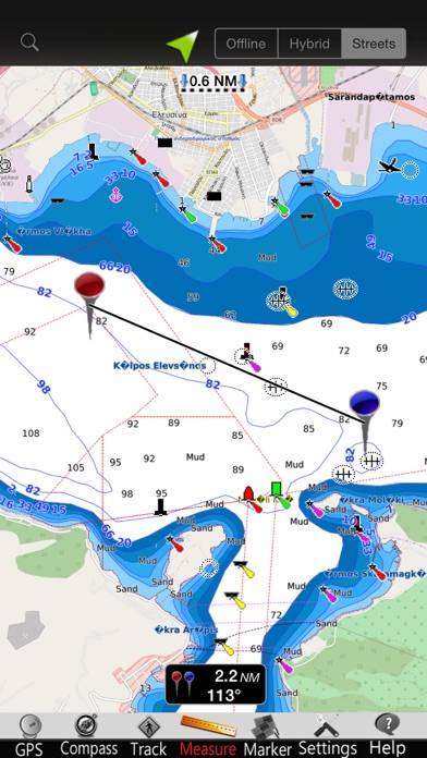 Grecia GPS Carta Nautica Capture d'écran de l'application #4