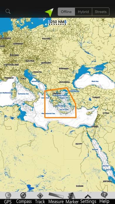 Grecia GPS Carta Nautica Schermata dell'app #5