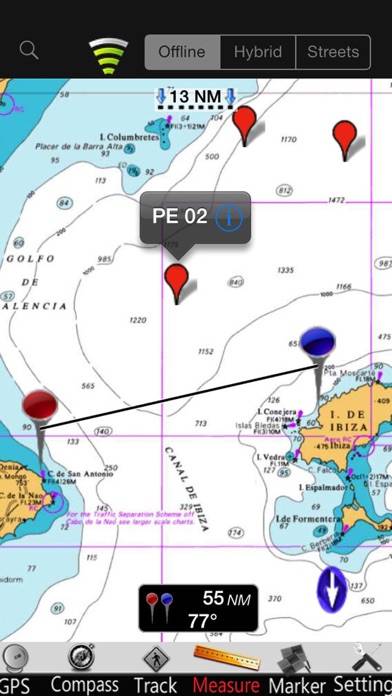 España mediterránea GPS Carta Captura de pantalla de la aplicación #4