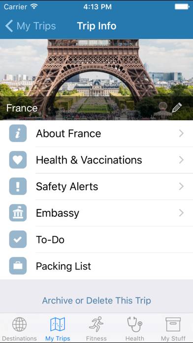 My Travel Health App screenshot #2