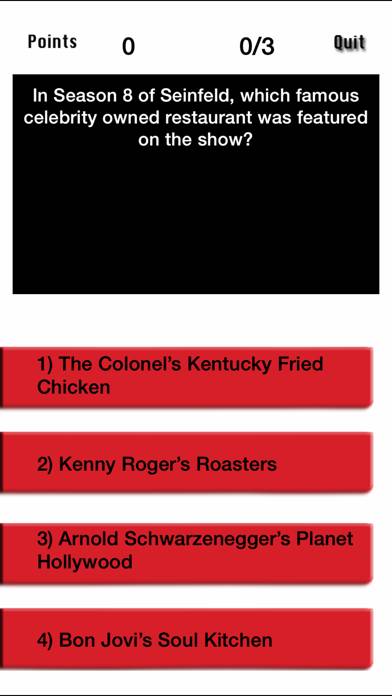 Ultimate Trivia - Seinfeld edition screenshot