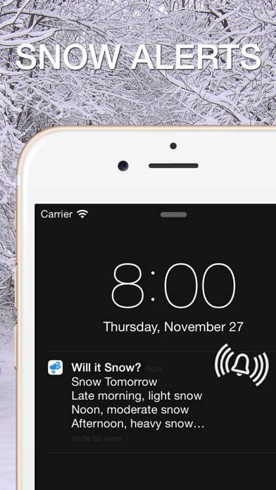 Will it Snow? PRO Notification Captura de pantalla de la aplicación #1