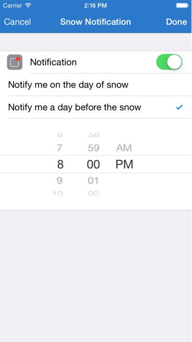 Will it Snow? PRO Notification Captura de pantalla de la aplicación #5