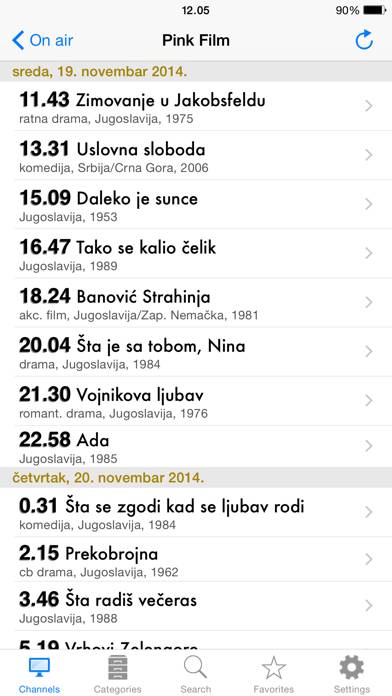 Serbian TV plus App skärmdump #2