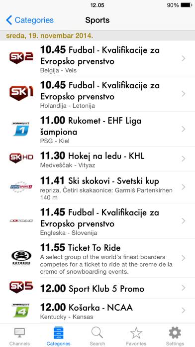 Serbian TV plus App skärmdump #3