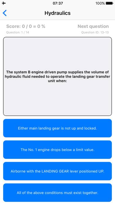 B737NG Quiz Captura de pantalla de la aplicación #2