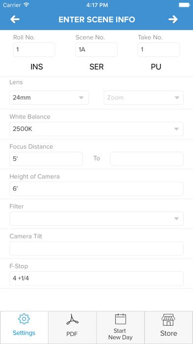 Camera Log Schermata dell'app #3