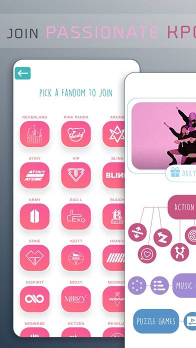 Kpop Music Game App screenshot #1