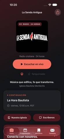 Senda Radio App screenshot