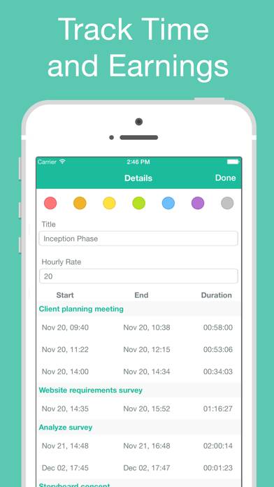 Chrono Plus – Time Tracker Schermata dell'app #2