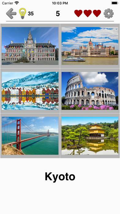 Cities of the World Photo-Quiz Captura de pantalla de la aplicación #2