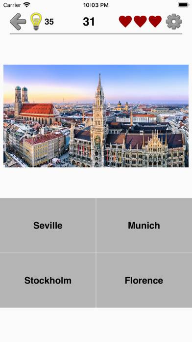 Cities of the World Photo-Quiz Captura de pantalla de la aplicación #4