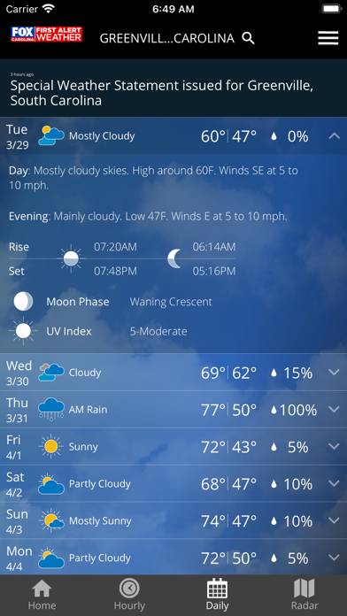 FOX Carolina Weather App screenshot #4