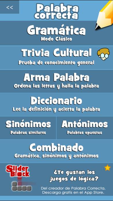 Palabra Correcta captura de pantalla del juego