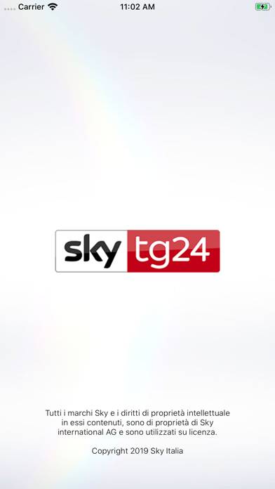 Sky TG24 immagine dello schermo