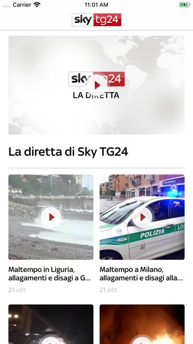 Sky TG24 Schermata dell'app