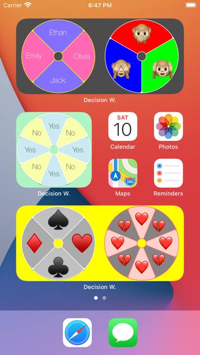 Widget Decisión
