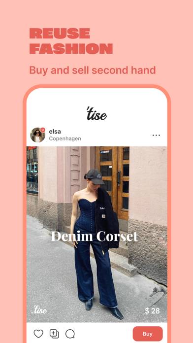Tise | Reuse fashion screenshot