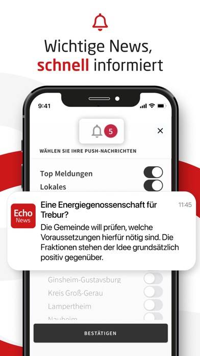 Echo News App-Screenshot