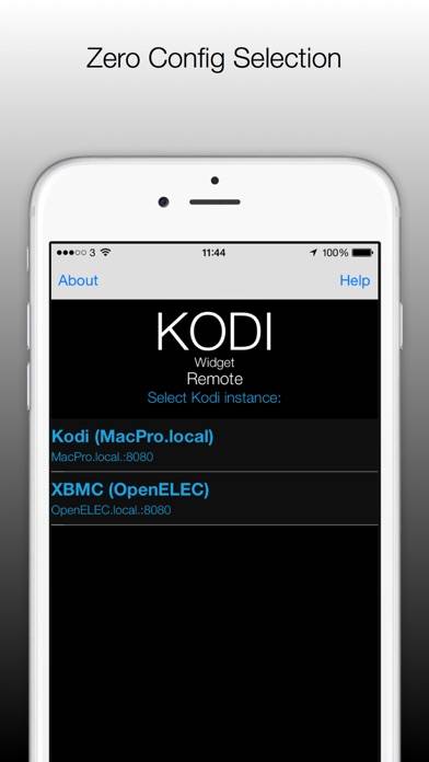 Kodi / XBMC Remote Control Widget Captura de pantalla de la aplicación #2