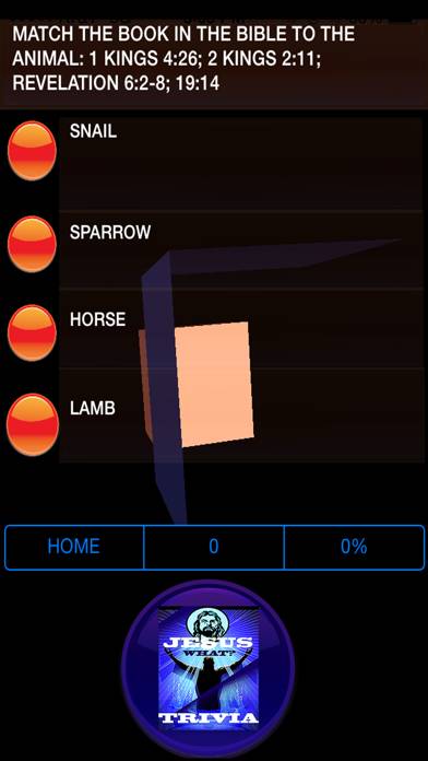 JesusWhat? 5000 plus Trivia Bible game screenshot