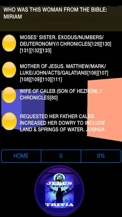 JesusWhat? 5000 plus Trivia Bible game screenshot