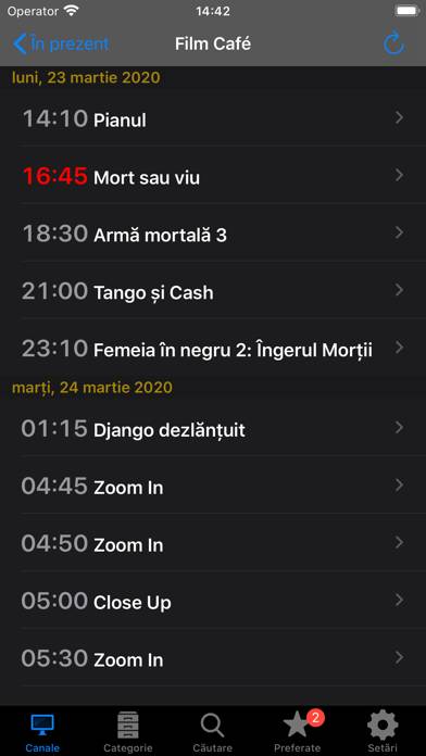 Romanian TV Schedule App screenshot #2