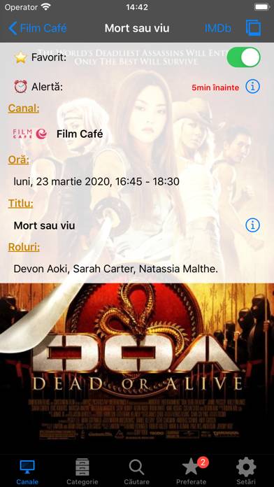Romanian TV Schedule Captura de pantalla de la aplicación #3