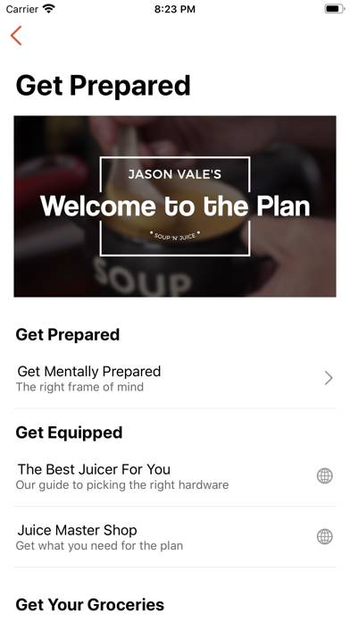 Jason Vale’s Soup & Juice Diet App screenshot #5
