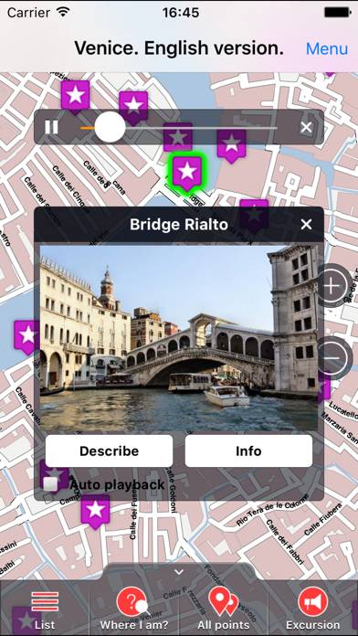 Venice offline audio guide App screenshot #1