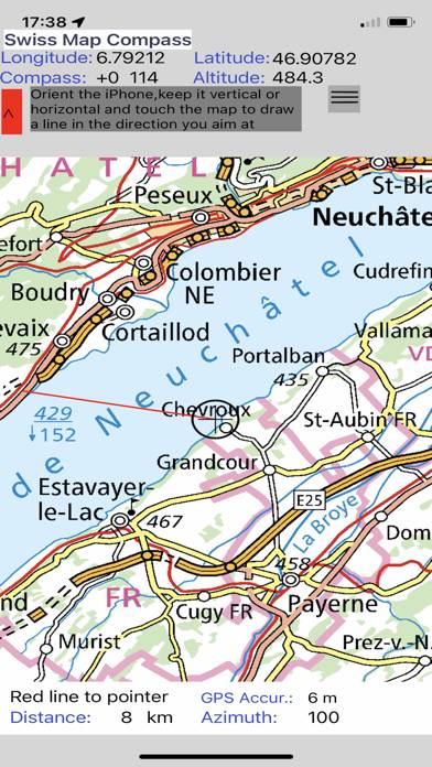 Swiss Map Compass App screenshot #3