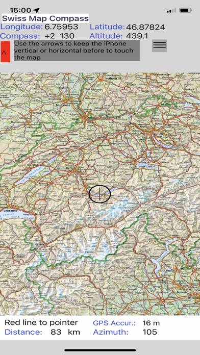 Swiss Map Compass Schermata dell'app #4