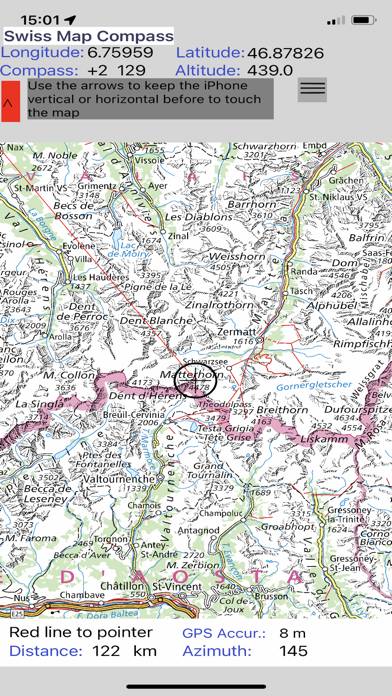Swiss Map Compass Schermata dell'app #5