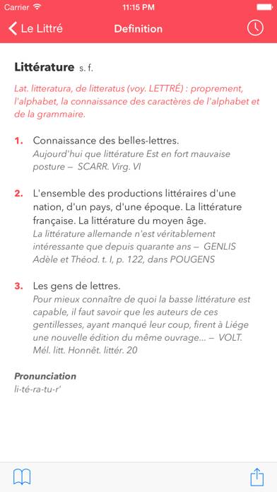Le Littré French Dictionary Capture d'écran de l'application #2
