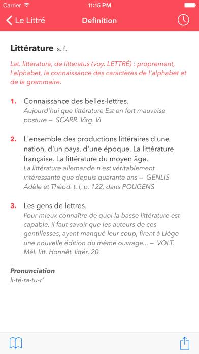 Le Littré French Dictionary App screenshot