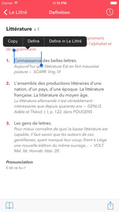 Le Littré French Dictionary Capture d'écran de l'application #3