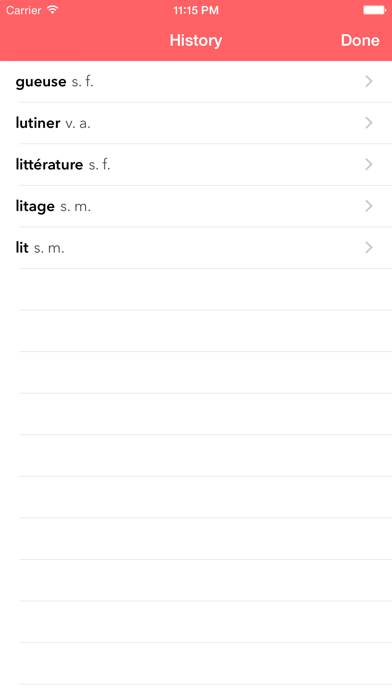 Le Littré French Dictionary App screenshot