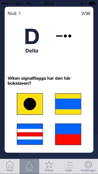 Navigame Signalflagga App skärmdump