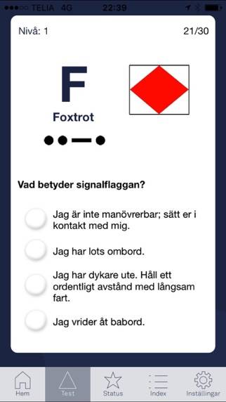 Navigame Signalflagga App skärmdump